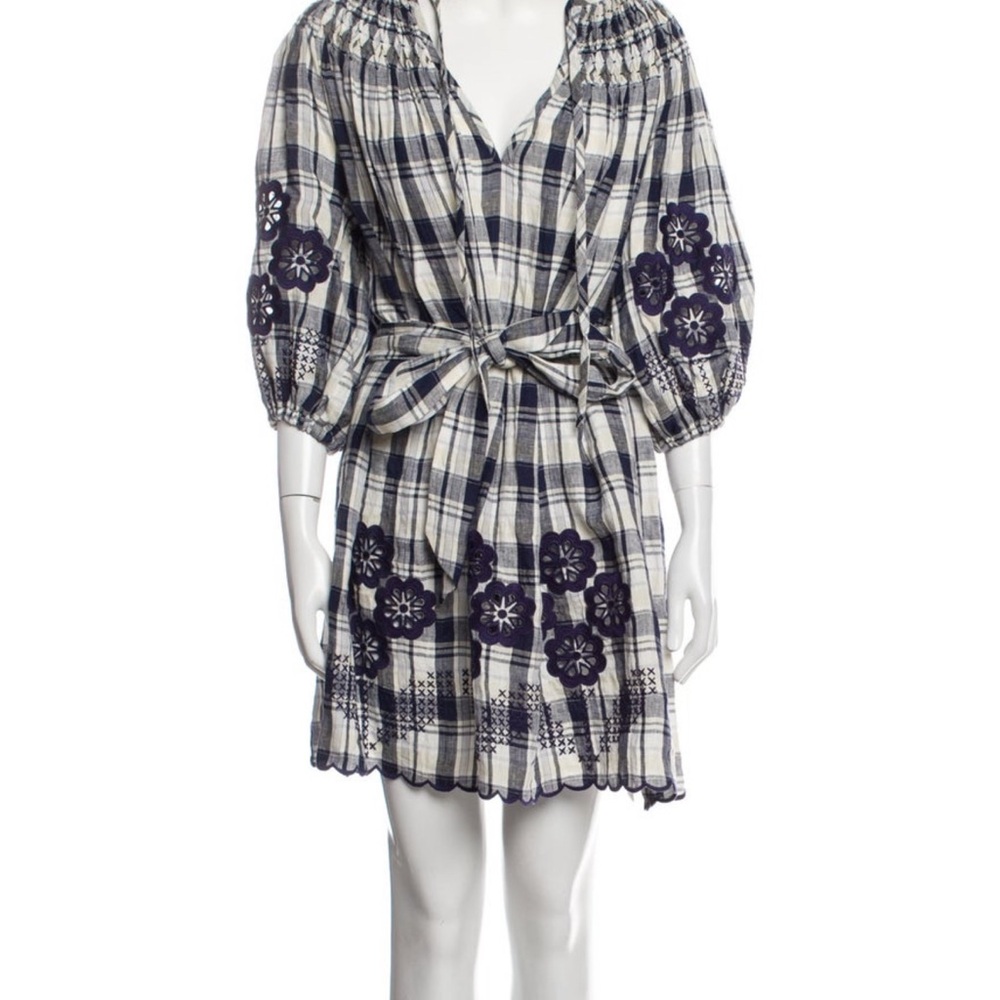 Innika Choo plaid Dress sz small but runs large (see description)